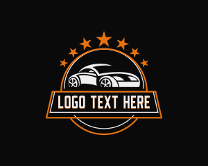 Sports Car Racing Vehicle Logo