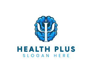 Psychology Brain Wellness logo design