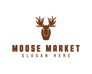 Wildlife Moose Animal Hunter logo design