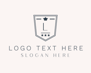Lettermark - Shield Crown Firm logo design