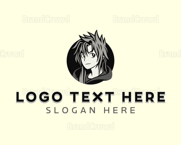 Manga Cosplay Boy Logo