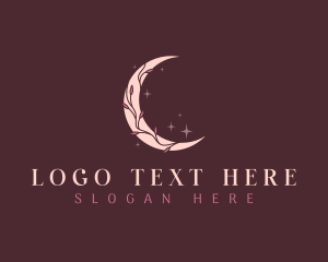 Night - Mystic Floral Moon logo design