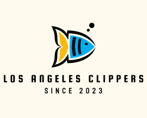 Angel Fish Aquarium Logo