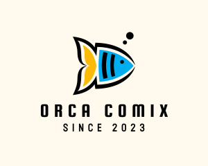 Angel Fish Aquarium Logo