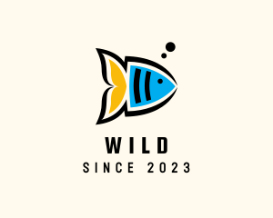 Angel Fish Aquarium Logo