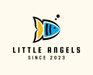 Angel Fish Aquarium logo design