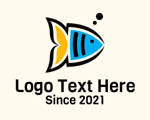 Fish Aquarium Mascot Logo