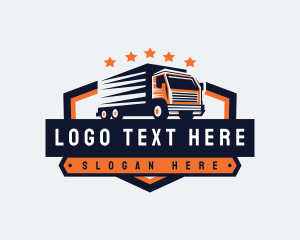 Distribution - Truck Cargo  Express logo design