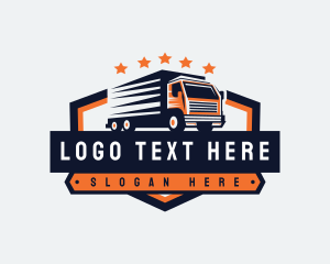 Trailer - Truck Cargo  Express logo design