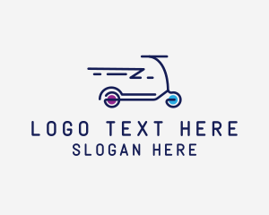 Wheel - Fast Motor Scooter logo design