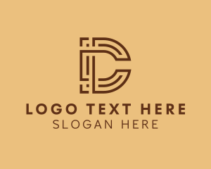 Letter D - Line Planning Architecture logo design