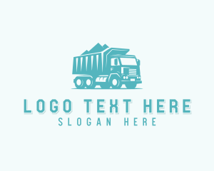 Truck - Construction Dump Truck Transportation logo design
