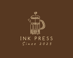 Press - French Press Coffee logo design