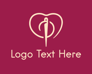 Closet - Fashion Needle Love logo design
