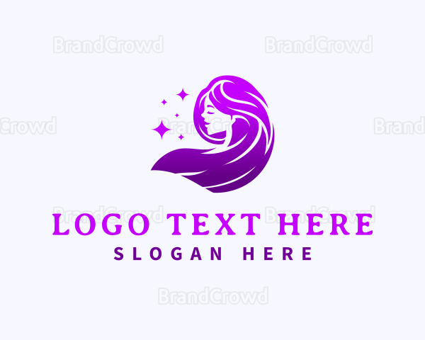 Woman Beauty Hair Logo