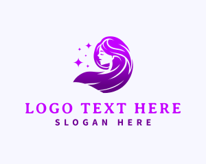 Bath House - Woman Beauty Hair logo design