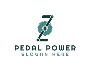 Pedal - Engine Cog Letter Z logo design