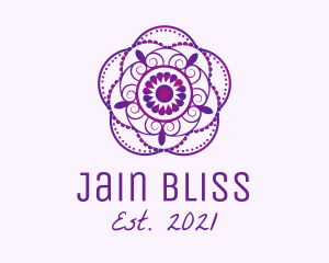 Jainism - Gradient Flower Mandala logo design