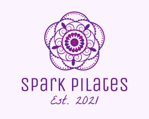 Spiritual - Gradient Flower Mandala logo design