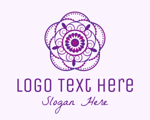 Gradient Flower Mandala  Logo