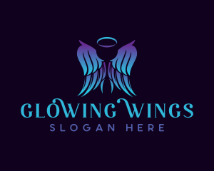 Angel Wings Heaven logo design