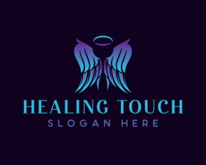 Angel Wings Heaven logo design