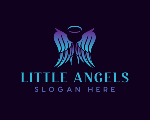 Angel Wings Heaven logo design