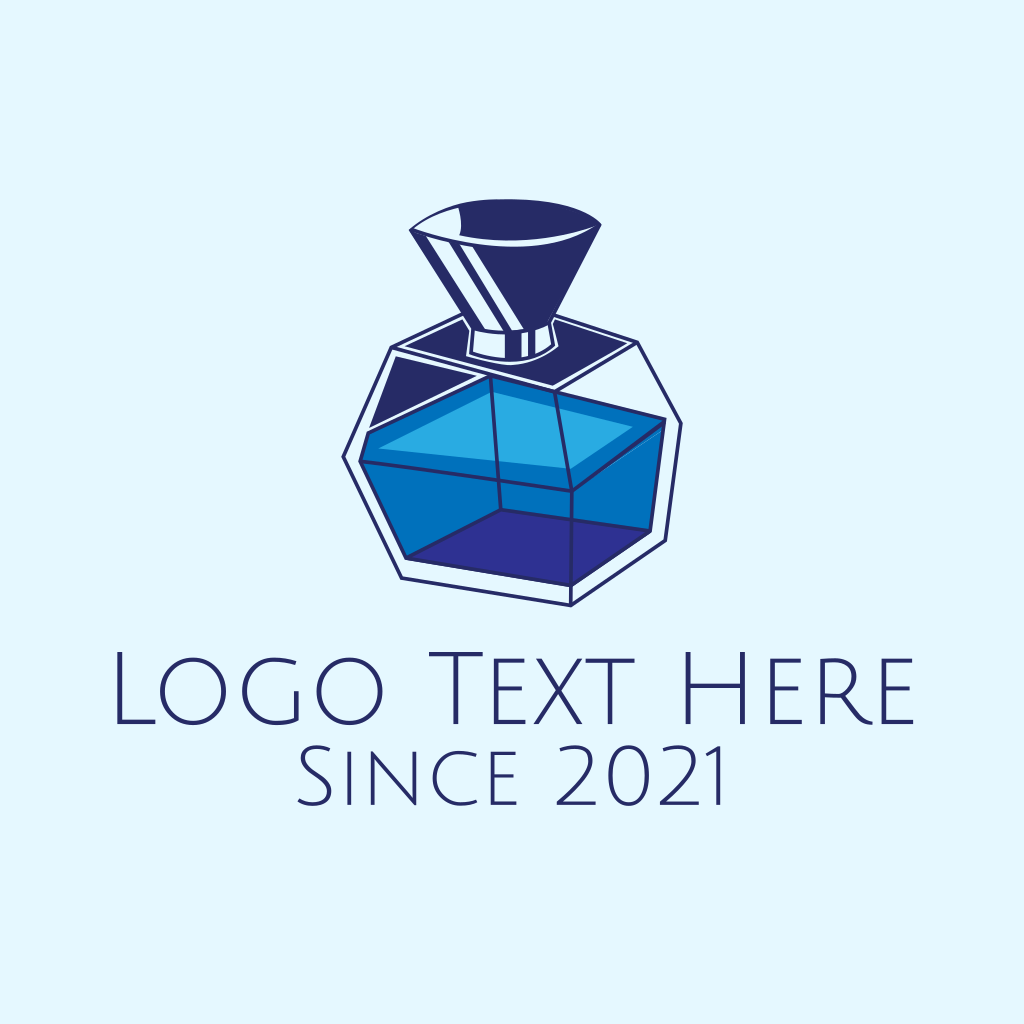 Blue Perfume Bottle Logo | BrandCrowd Logo Maker