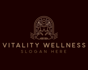 Yoga Spa Wellness logo design