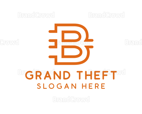 Orange B Outline Logo