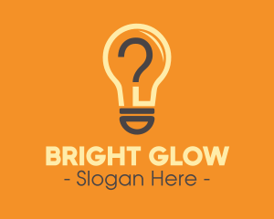 Bulb - Light Bulb Question logo design