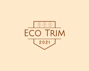 Eco Organic Tree logo design