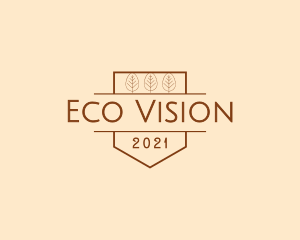 Eco Organic Tree logo design