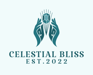 Celestial Magic Gemstone  logo design