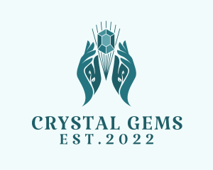 Celestial Magic Gemstone  logo design