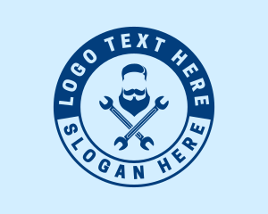 Service - Engineering Hipster Wrench logo design