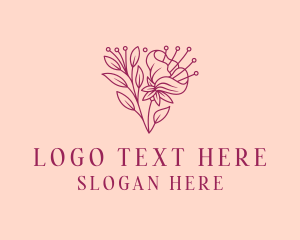 Lily - Daffodil Flower Blooming logo design