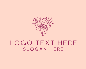 Orchid - Daffodil Flower Blooming logo design