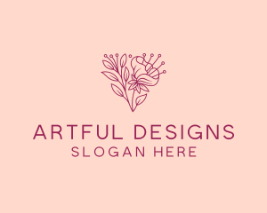 Daffodil Flower Garden logo design