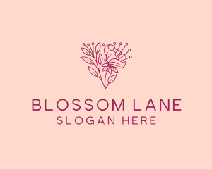 Bouquet - Daffodil Flower Blooming logo design