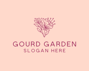 Daffodil Flower Garden logo design