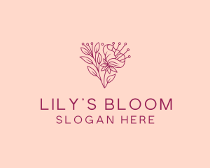 Lily - Daffodil Flower Blooming logo design