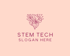 Stem - Daffodil Flower Blooming logo design