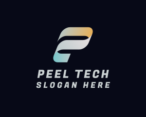 Business Tech Letter P logo design