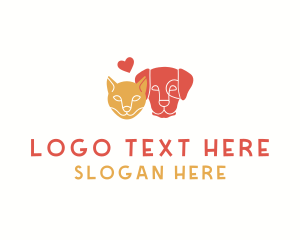 Vet Med - Cat Dog Care logo design