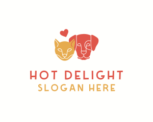 Cat Dog Care  logo design