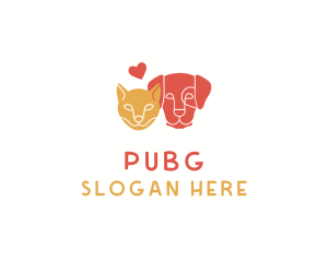 Pet - Cat Dog Care logo design