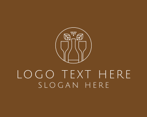 Minimalist Wine Bar Logo