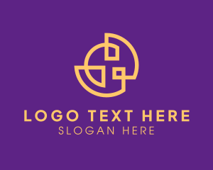 Gold And Purple - Golden Luxurious Letter G logo design