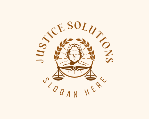 Judicial Lady Justice logo design